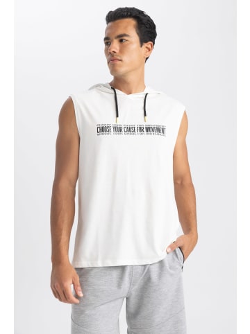 DeFacto Tanktop SLIM FIT in Ecru