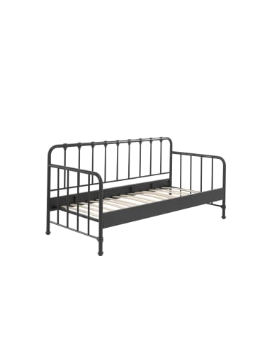 58 aufm Kessel METALLBETT Kay 97x110x206 aus Metall in Schwarz matt