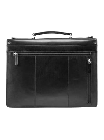 Jost Skagen Aktentasche Leder 40 cm Laptopfach black