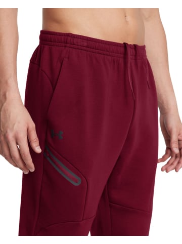 Under Armour Sweat Pant "Ua Unstoppable Flc Jgr Eu" in Rot