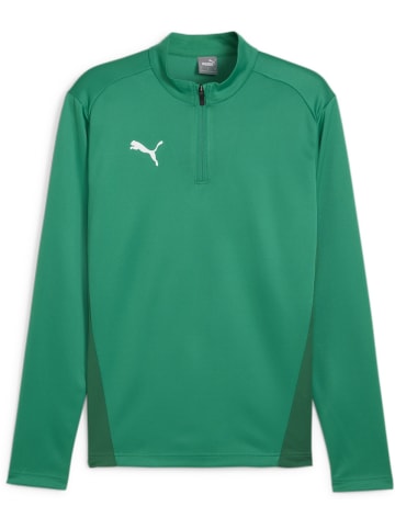 Puma T-Shirt "TeamGoal Training 1/4 Zip Top" in Grün