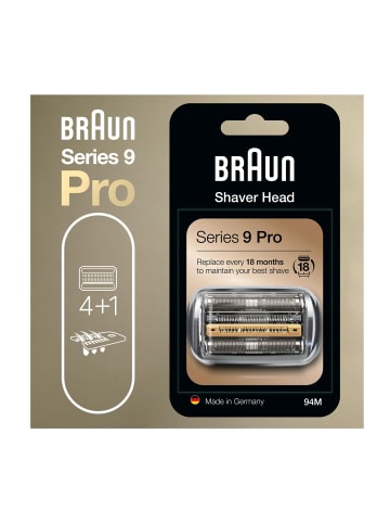 Braun Series 9 Pro  KP 94M Ersatzscherteil in Silber