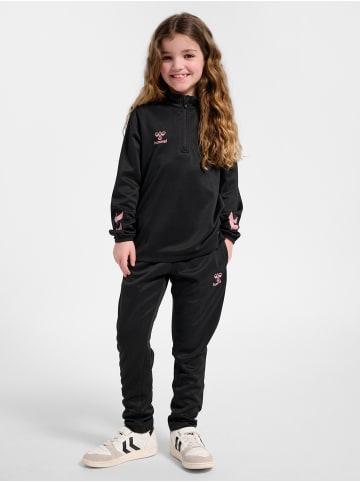 Hummel Halbreißverschluss Jacke Hmlshimmer Multisport Kinder in BLACK/BRIDAL ROSE