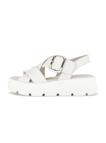 Gabor Plateau Sandalen in creme