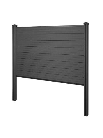 MCW WPC-Sichtschutz Savoie, Basiselement, 195cm anthrazit