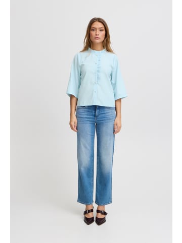 ICHI IHNeddie regular fit in Placid Blue