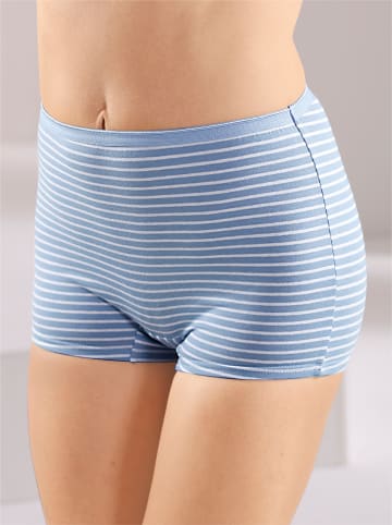 WITT WEIDEN Panty in 2x bleu-geringelt + 2x bleu