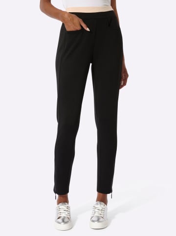 creation L Modal-Mix-Jersey-Hose in schwarz