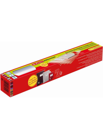 Herlitz Buchhülle easy.cover Buchformate bis 335mm x 540mm Packung mit 5 St...