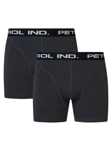 Petrol Industries Boxershorts Petrol Logo Einfarbig in Schwarz