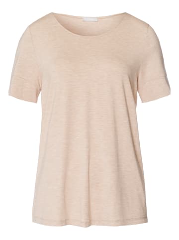 Hanro T-Shirt Natural Elegance in toffee melange