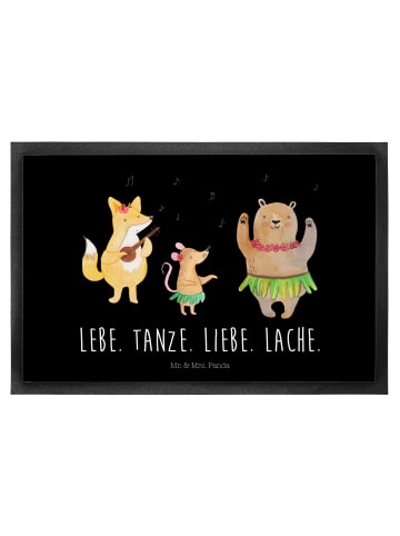Mr. & Mrs. Panda Schuhabstreifer Waldtiere Aloha mit Spruch in Schwarz