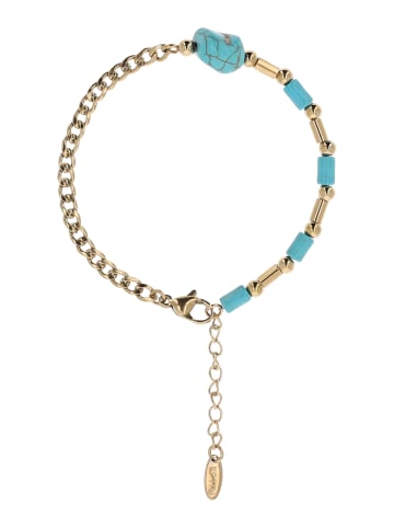 grassland Women Chain Bracelet in Gold Turquoise