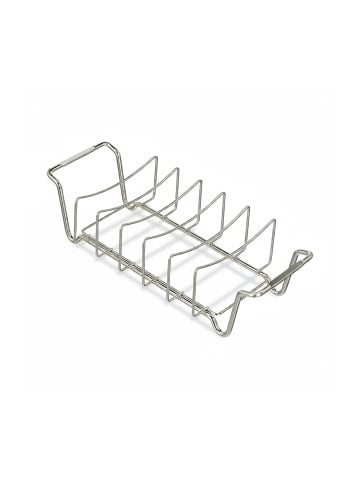 relaxdays Rippchenhalter in Silber