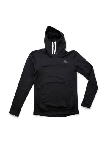 adidas Longsleeve Techfit Kapuze in Schwarz