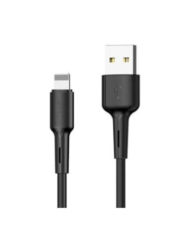 COFI 1453 Lade- und Datenkabel USB zu iOS Geräte 30cm 2.4A Output in Schwarz