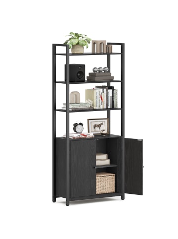 VASAGLE Bücherregal Barnet in Schwarz - (B)60 x (H)159.5 x (T)24 cm
