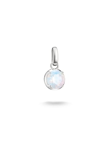 Thomas Sabo Charm-Anhänger Geburtsstein Juni Connect in silber, weiß