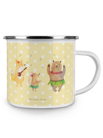 Mr. & Mrs. Panda Blechtasse Waldtiere Aloha ohne Spruch in Gelb Pastell