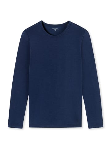 Schiesser Unterziehshirt Thermo in Blau