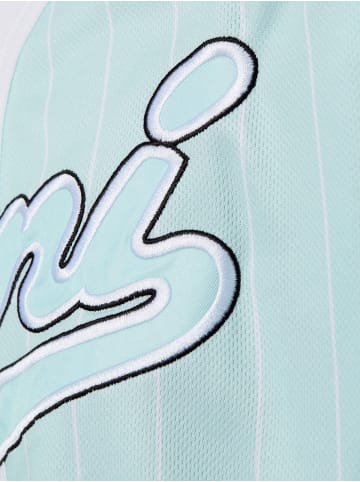 Karl Kani Freizeithemd in mint weiß