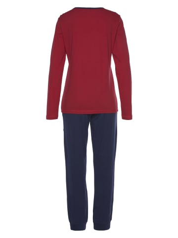 VIVANCE DREAMS Pyjama in rot-navy