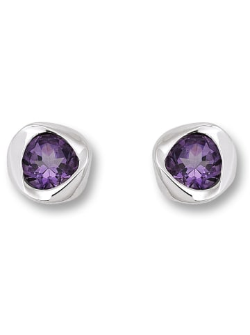 ONE ELEMENT  Amethyst Ohrringe   Ohrstecker aus 925 Silber in silber