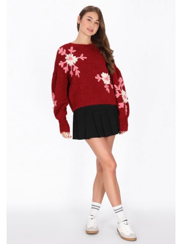 myMo Women Sweater in burgundy