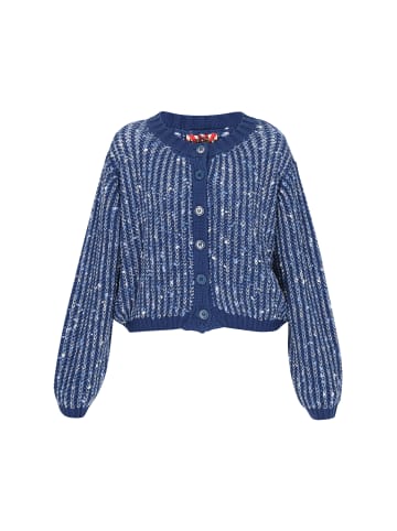 myMo ROCKS Cardigan in navy multicolor