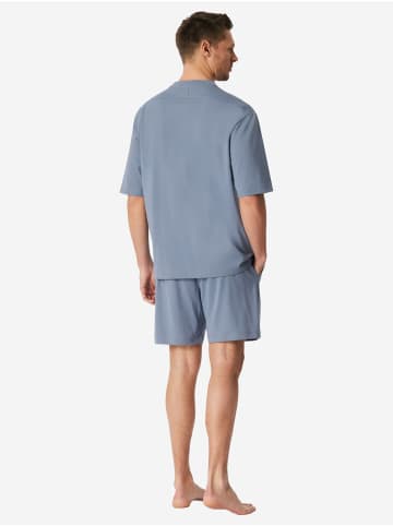 Schiesser Pyjama Modern in blaugrau