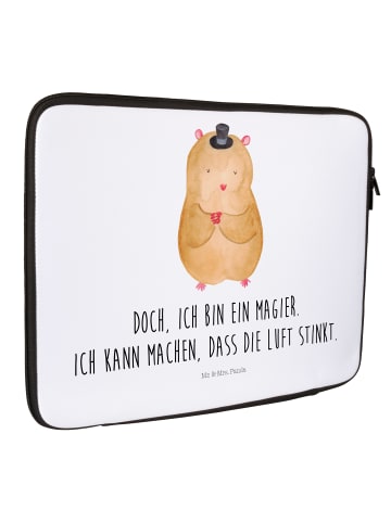 Mr. & Mrs. Panda Notebook Tasche Hamster Hut mit Spruch in Weiß