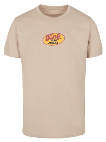 F4NT4STIC T-Shirt King of Dad Jokes Witziges Vatertagsmotiv in sand