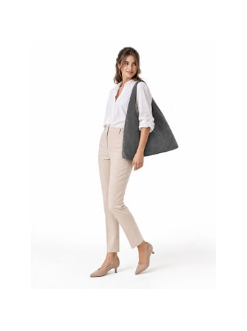 Les Visionnaires Paz Essential Schultertasche Leder 46 cm in asphalte