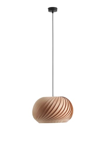 Licht-Erlebnisse Pendelleuchte (B)38 x (L)38 x (T)200 cm in Schwarz Holz