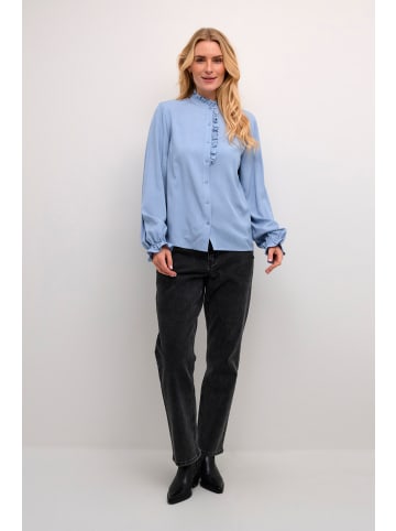 Cream Langarm - Hemd CRVenea Straight fit in Rain Washed
