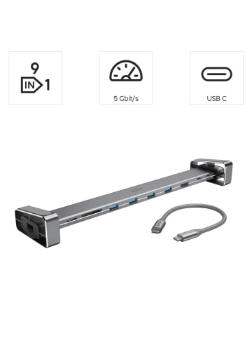 USB-C-Docking-Station Connect2Office Basic, 9 Ports