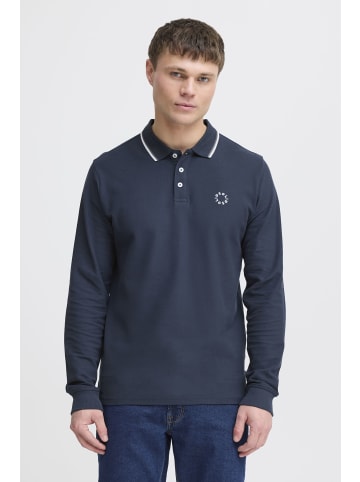 !SOLID Langarm-Poloshirt SDHANGOR in Blau