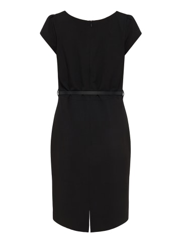 BETTY & CO Etuikleid mit Gürtel in Schwarz