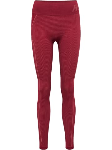 Hummel Hummel Leggings Hmlte Multisport Damen Dehnbarem Schnelltrocknend Nahtlosen in CABERNET/APPLE BUTTER MELANGE