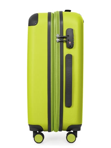 Hauptstadtkoffer Spree - Koffer Flugzeug Trolley Handgepäck Hartschale TSA 42L in Farn