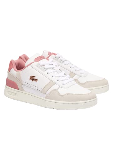 Lacoste Sneaker in Weiß/Rosa