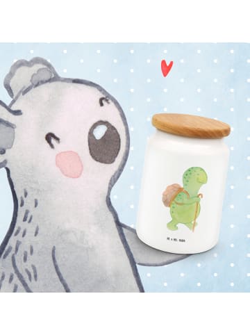 Mr. & Mrs. Panda Frischhaltedose Mit Deckel Schildkröte Wanderer... in Weiß