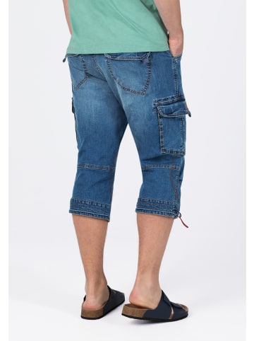 Timezone Denim Cargoshorts in Jeansoptik mit Stretch in Blau-3