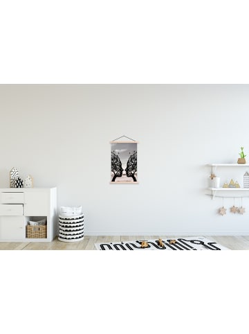 OnlyWow Poster mit Leiste Gesichtsbaum