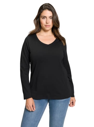 Ulla Popken Shirt in schwarz