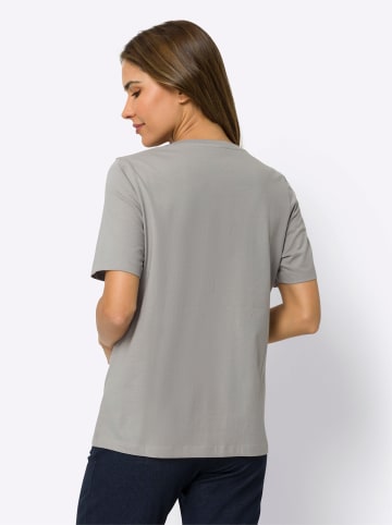 Sieh an! Freizeitshirt in steingrau