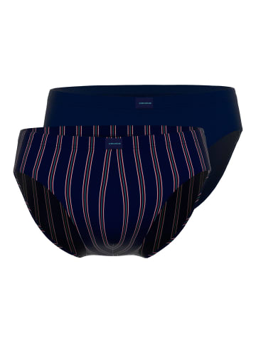CECEBA Slip 2Er Pack Rotterdam in blau-mittel-Streifen
