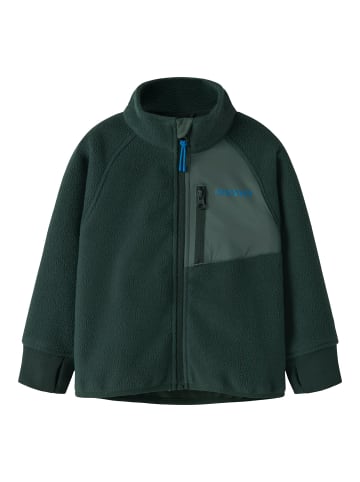 name it Übergangsjacke NMNMOVE03 Windfleece in green gables