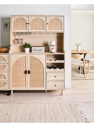 Beliani Vitrine CAMPBELLTON in Braun - (W) 120 x (H) 173 x (L) 40 cm