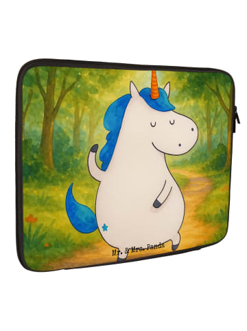 Mr. & Mrs. Panda Hülle Laptop Einhorn Mann Design ohne Spruch in Weiß